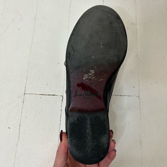 Black Leather Monk Strap Loafers (Sam Edelman) - Picture 7 of 14